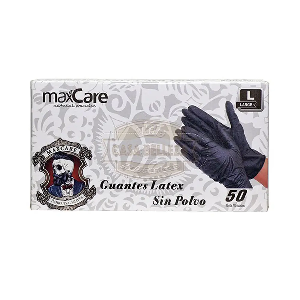 Guantes Negro de Nitrilo 50 Unidades