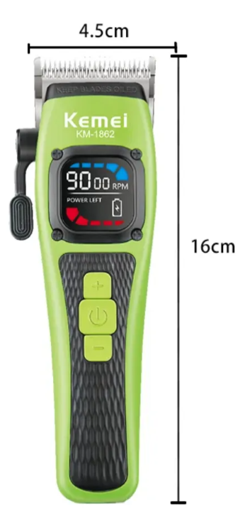 Máquina De Corte Kemei Barber Km-1862 9000PRM 2 Máquina De Corte Kemei Barber Km-1862 9000PRM